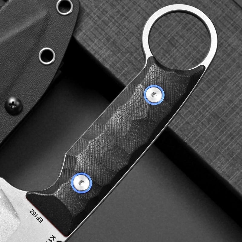 Eafengrow EF152 Fixed Blade Knife K110 Steel Blade G10 Handle Full Tang EDC Tool Knife for Outdoor Working Camping Hiking - Image 5